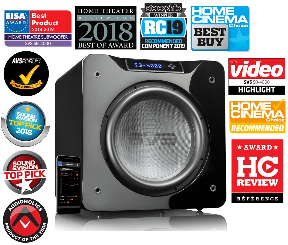 SVS SB-4000 Subwoofer (Piano Gloss Black, Piece)