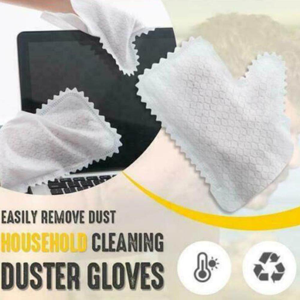 10 Pcs/set Fish Scale Cleaning Duster Gloves Non-woven Fabric Disposable Non-woven Gloves Cleaning Y1X4