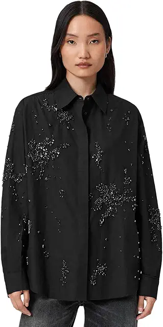 AllSaints Womens Gemi Emb Shirt