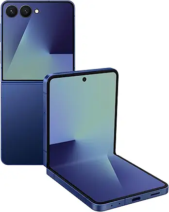 Samsung Galaxy Z Flip7 Cell Phone, 256GB AI Smartphone, Unlocked Android, high-res 50 MP Camera, Powerful Processor, Long Battery Life, 2025, US 1 Yr Manufacturer Warranty, Blue Shadow