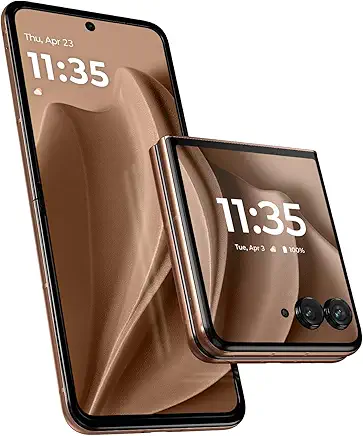 Motorola Razr+ 2025 | Unlocked | Made for US 12/256GB | 50MP Camera | Pantone Mocha Mousse