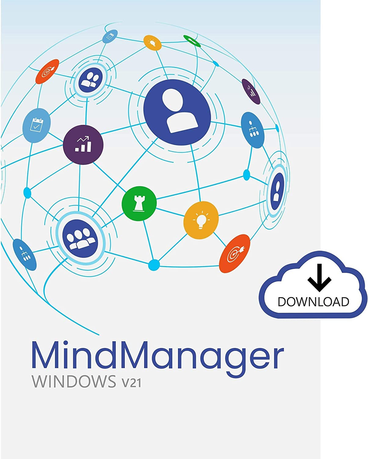 Corel MindManager Windows 21 | Professional Mind Mapping Software | Mind Maps, Flowcharts, Concept Maps & More [PC Download] [Old Version]
